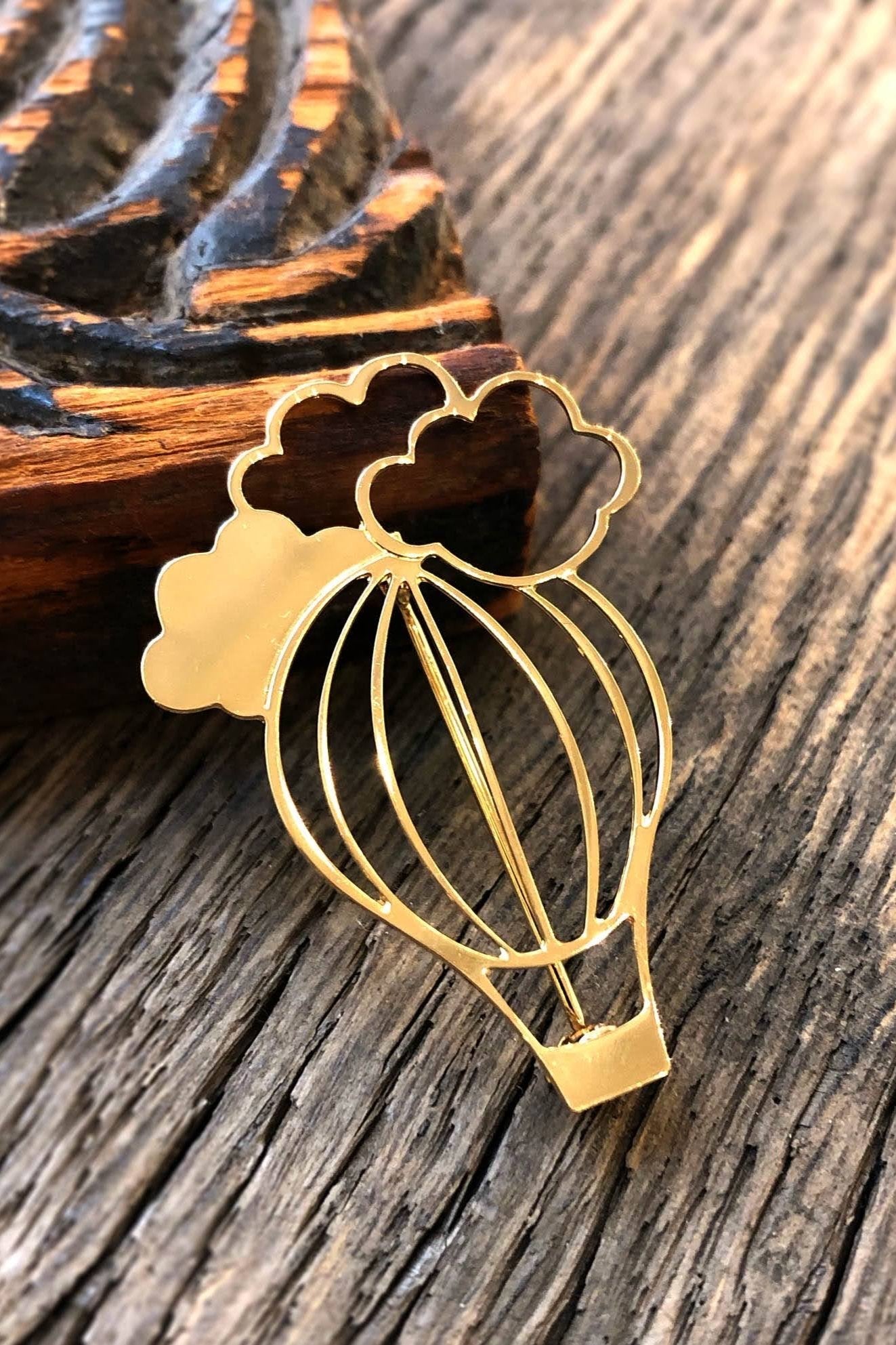 Broche montgolfière - Hirondelle Bijoux