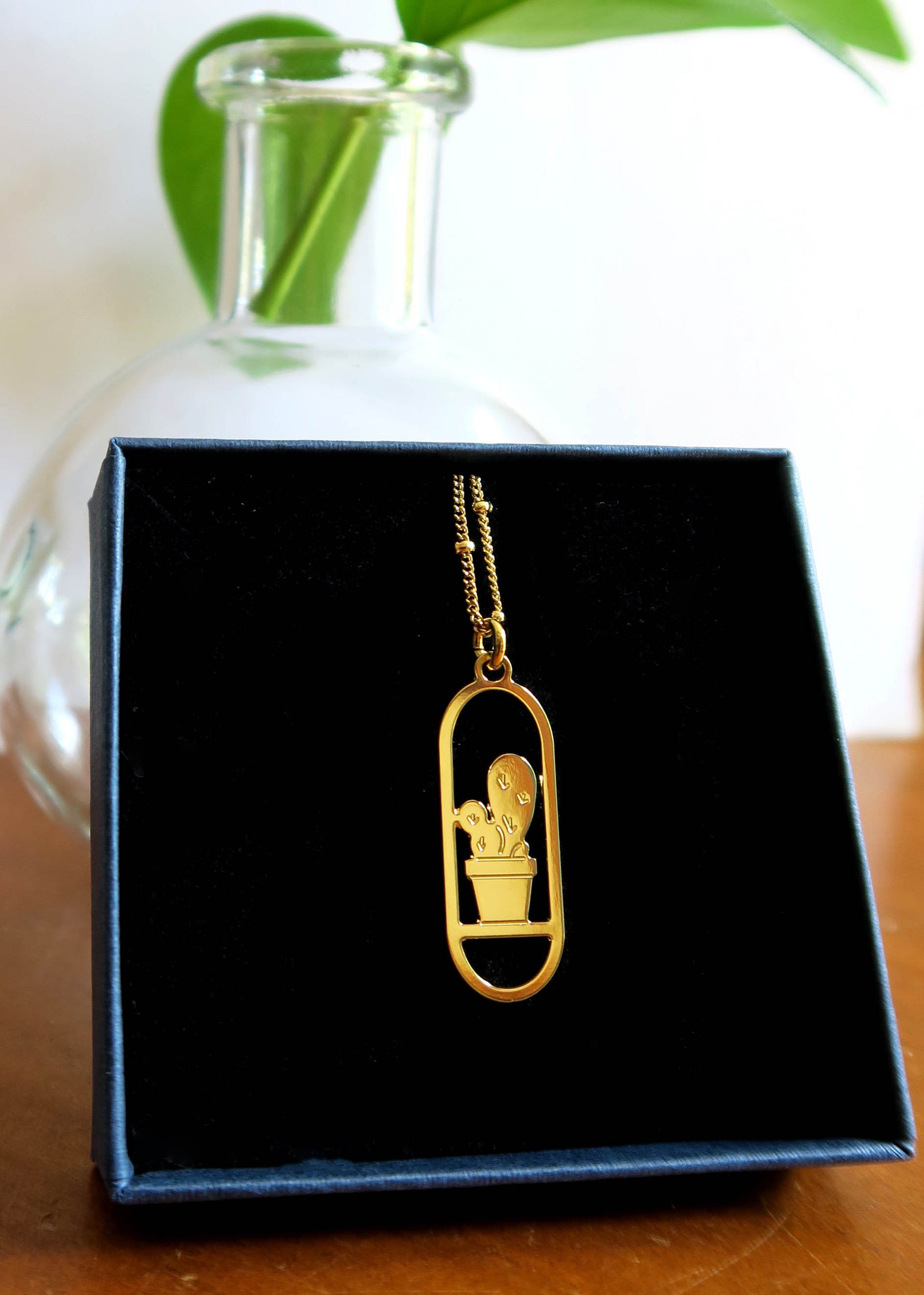 Collier cactus - Hirondelle Bijoux