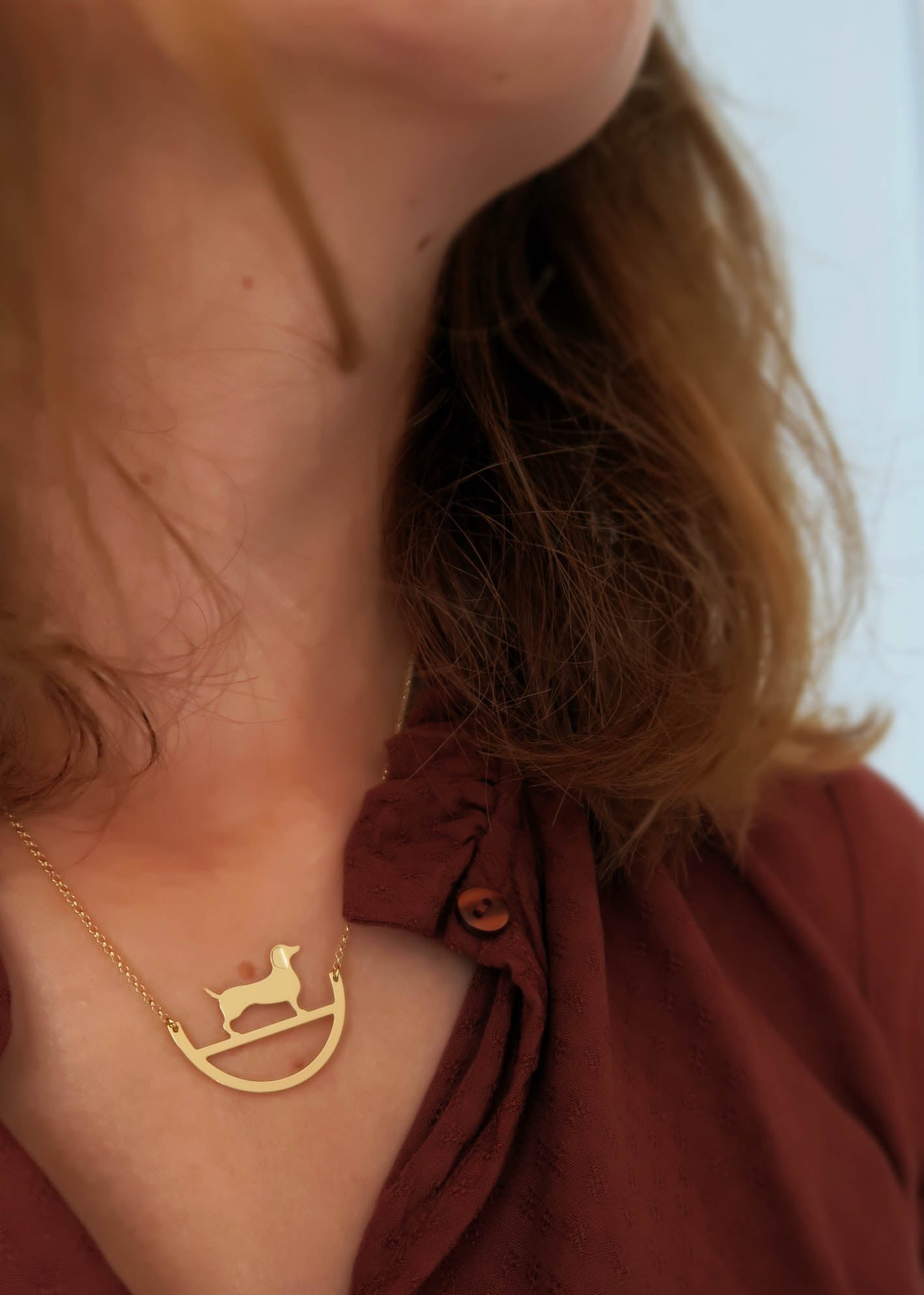 collier teckel - Hirondelle Bijoux