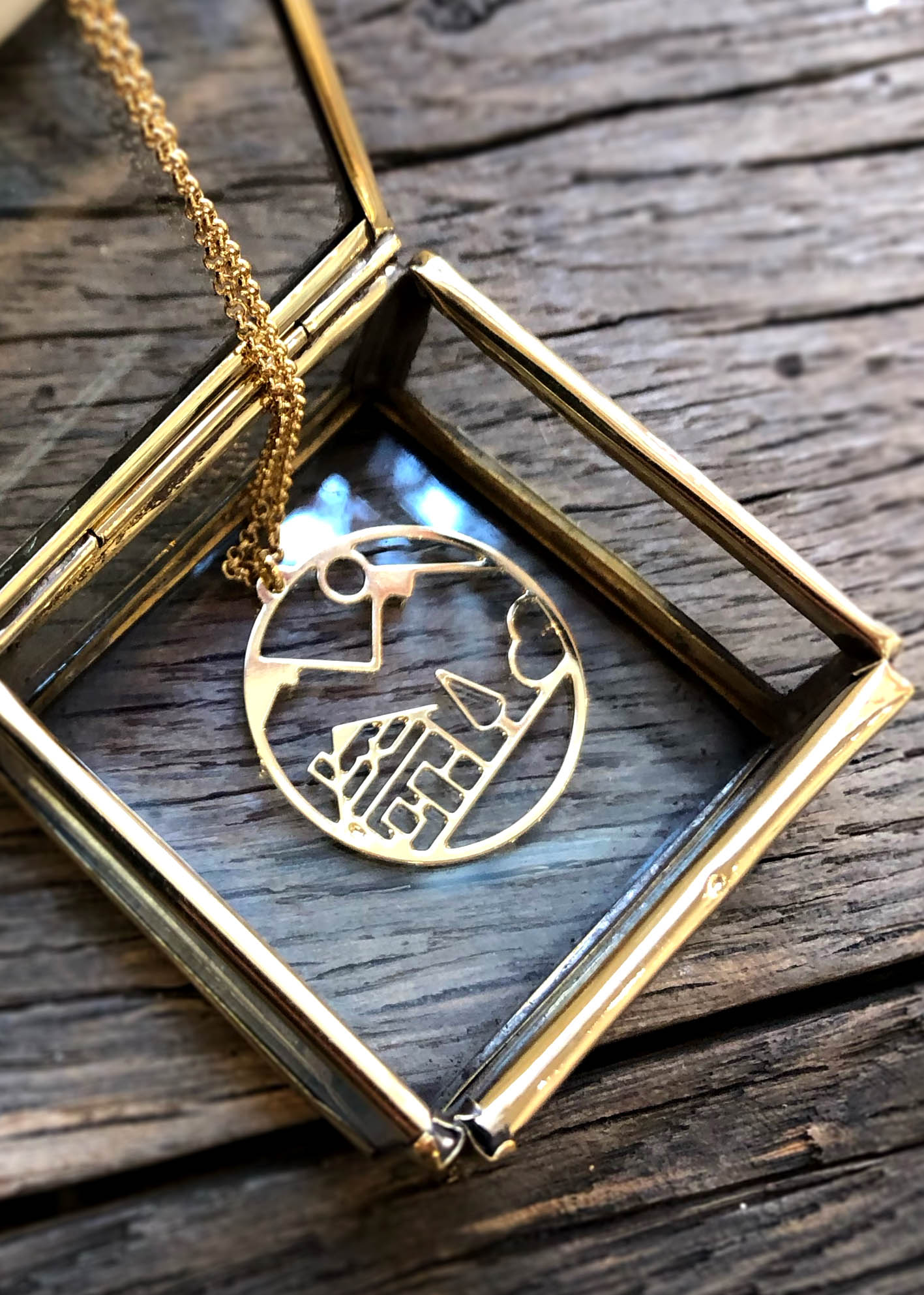 Collier chalet de montagne - Hirondelle Bijoux