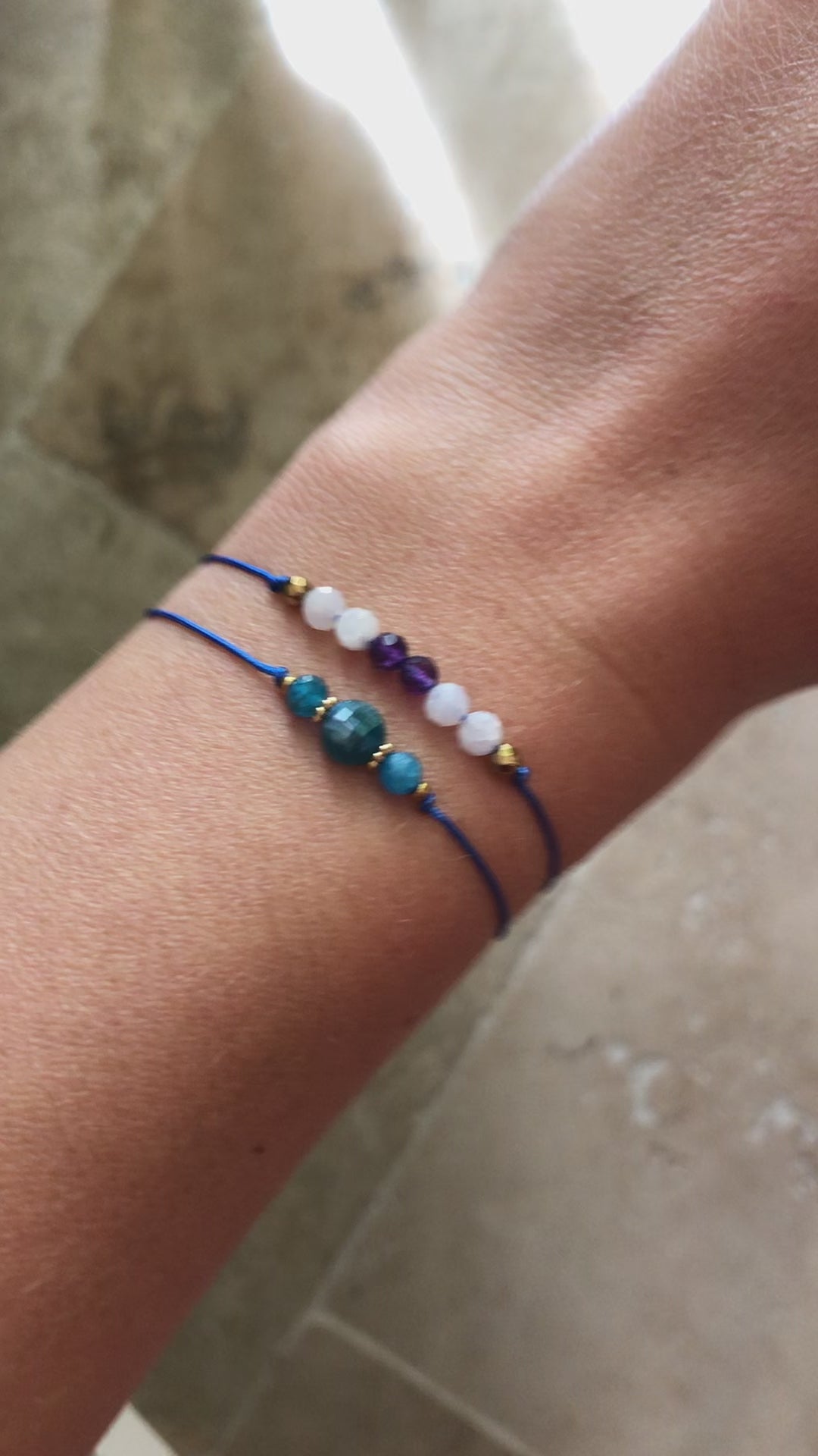 bracelets porte bonheur en pierres lithothérapie