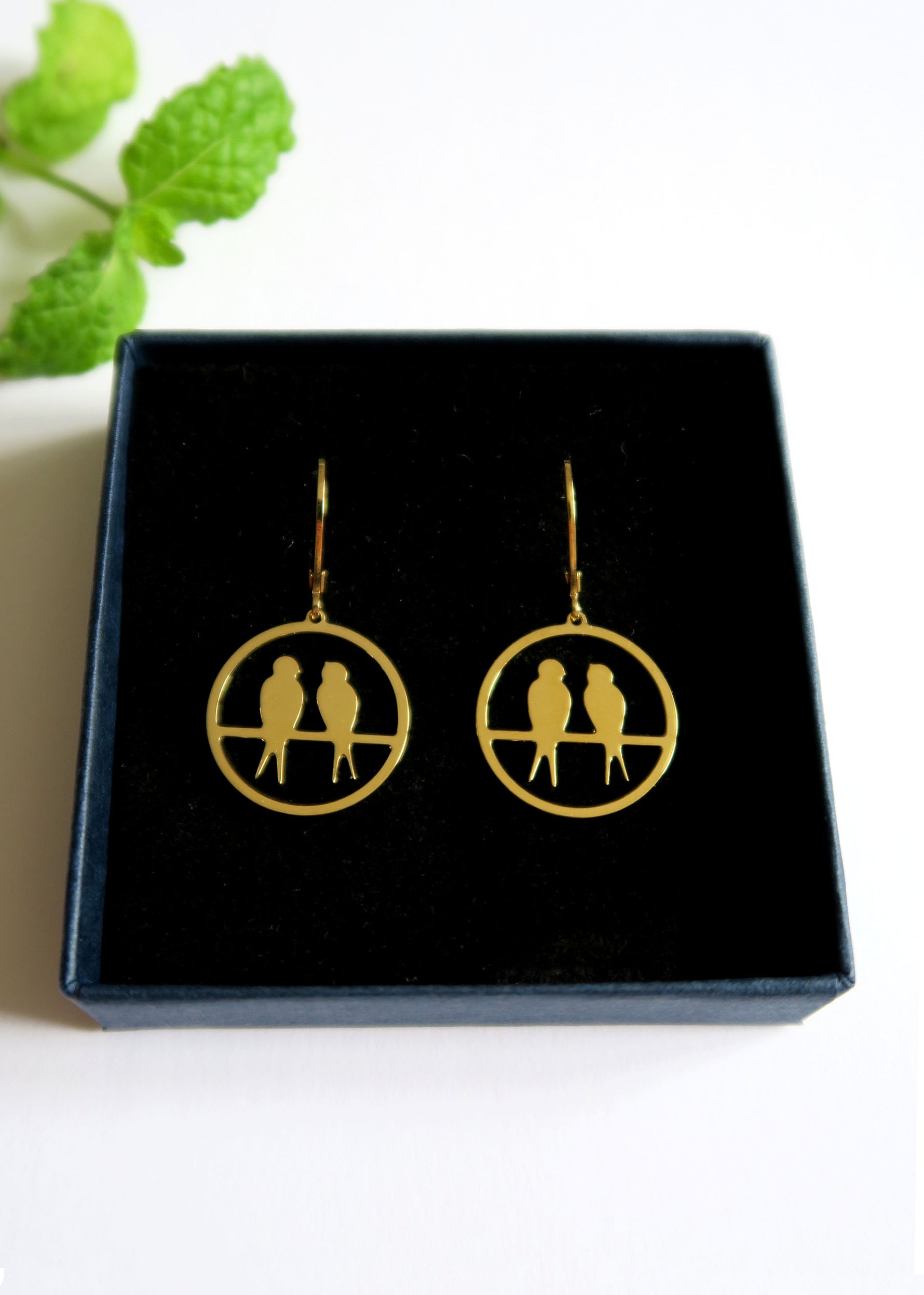 Boucles d'oreilles duo d'hirondelles - Hirondelle Bijoux