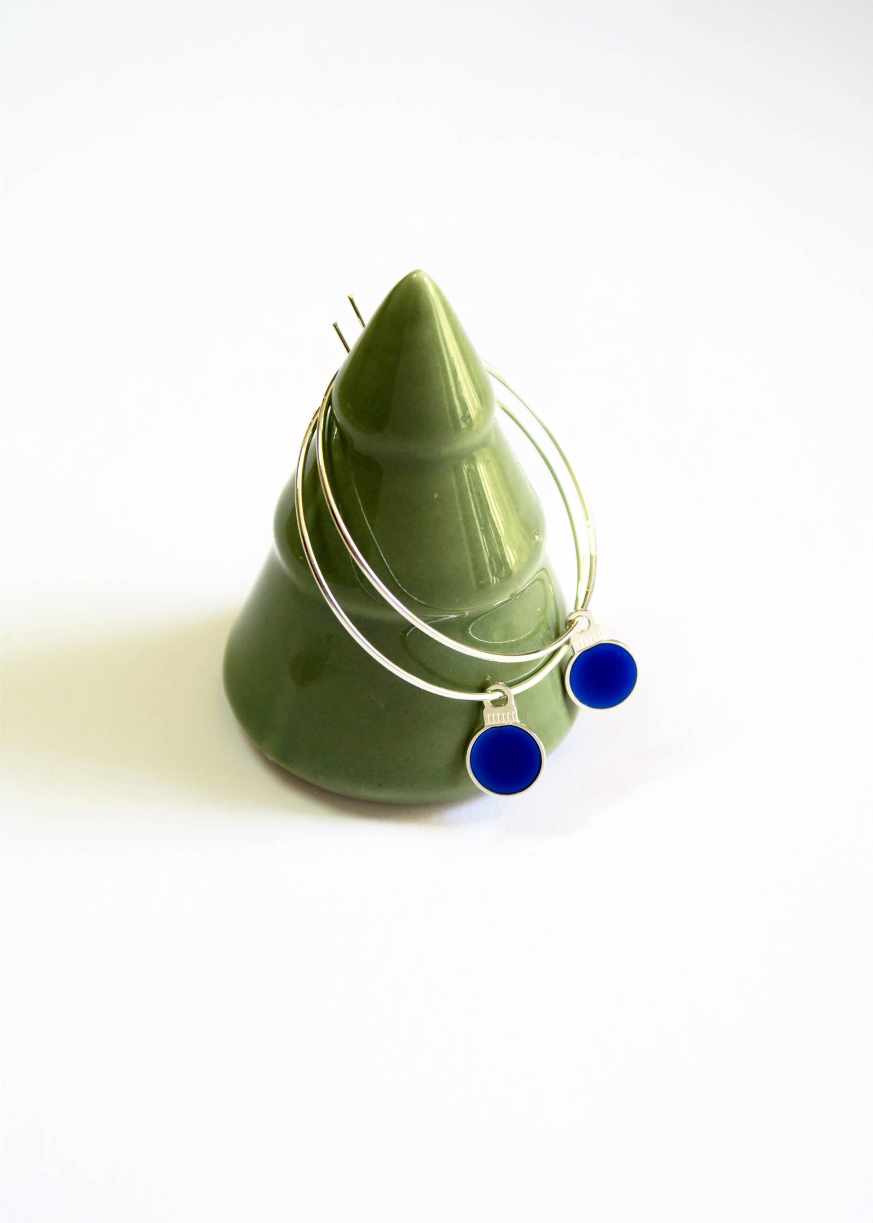 Boucles d'oreilles Noël argentées - Hirondelle Bijoux