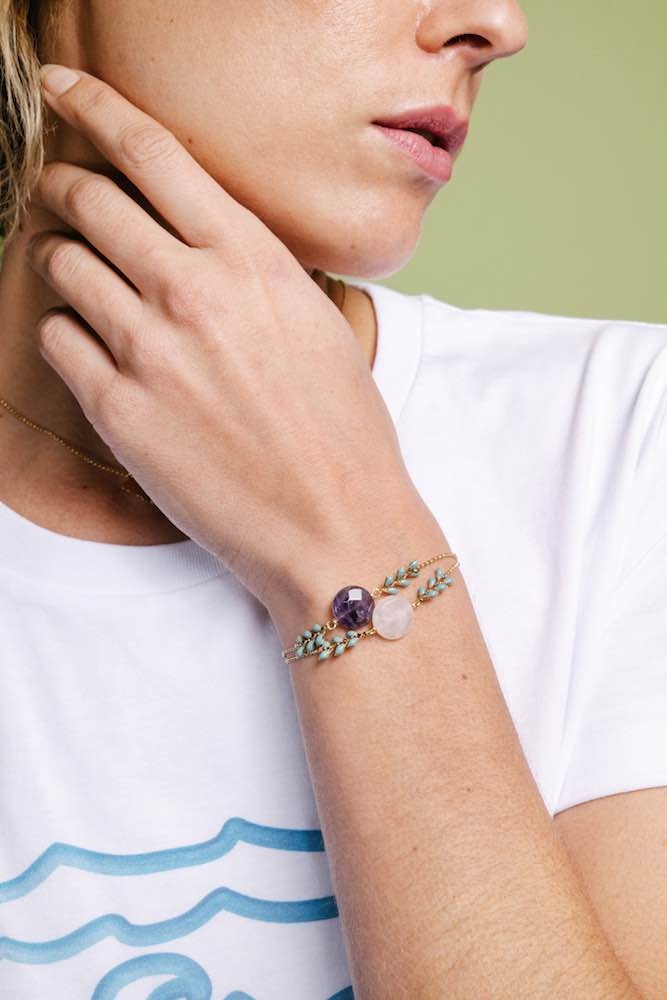 Les Bracelets Gaya verts - Hirondelle Bijoux