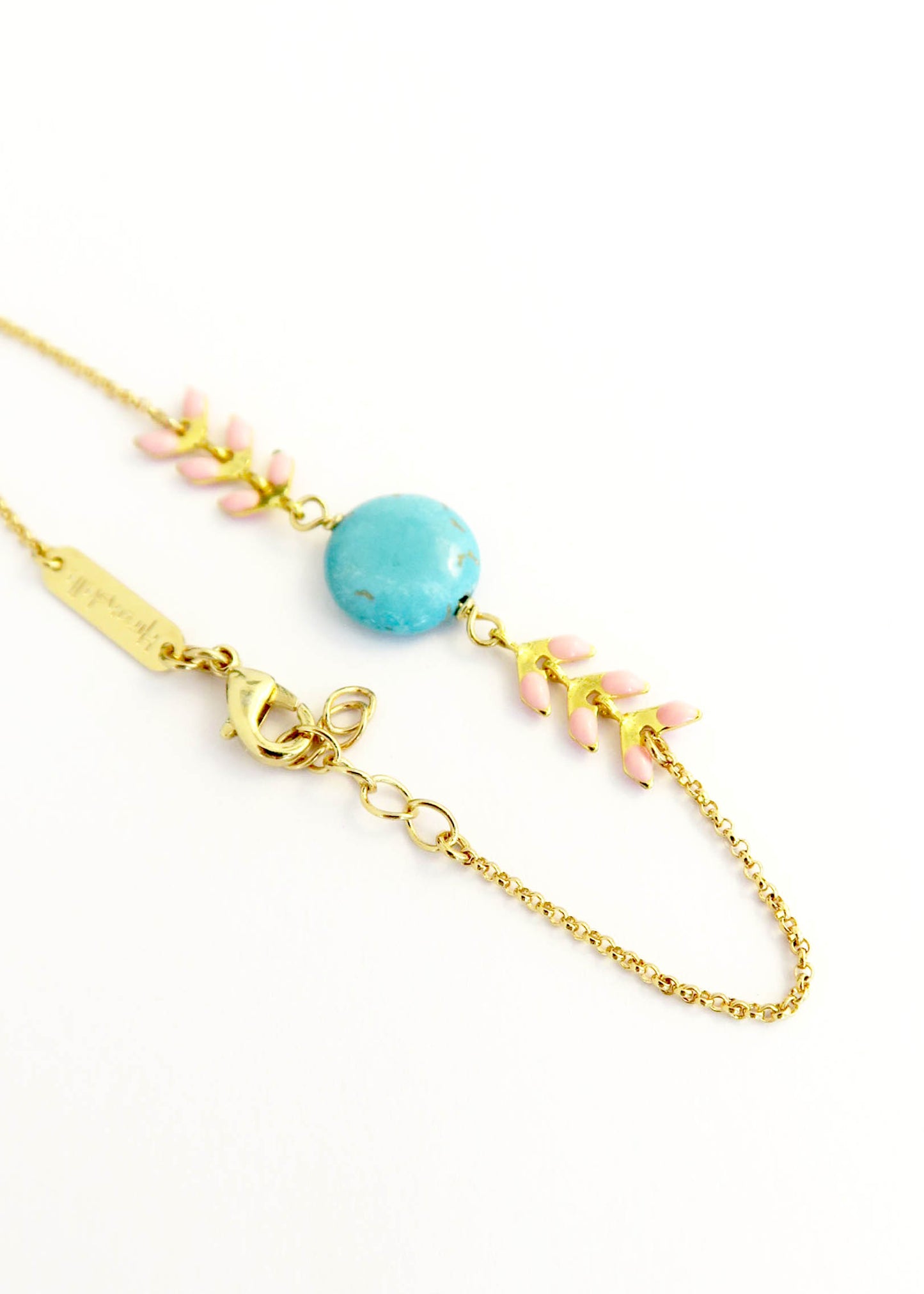 Bracelet Gaya Magnésite turquoise - Hirondelle Bijoux