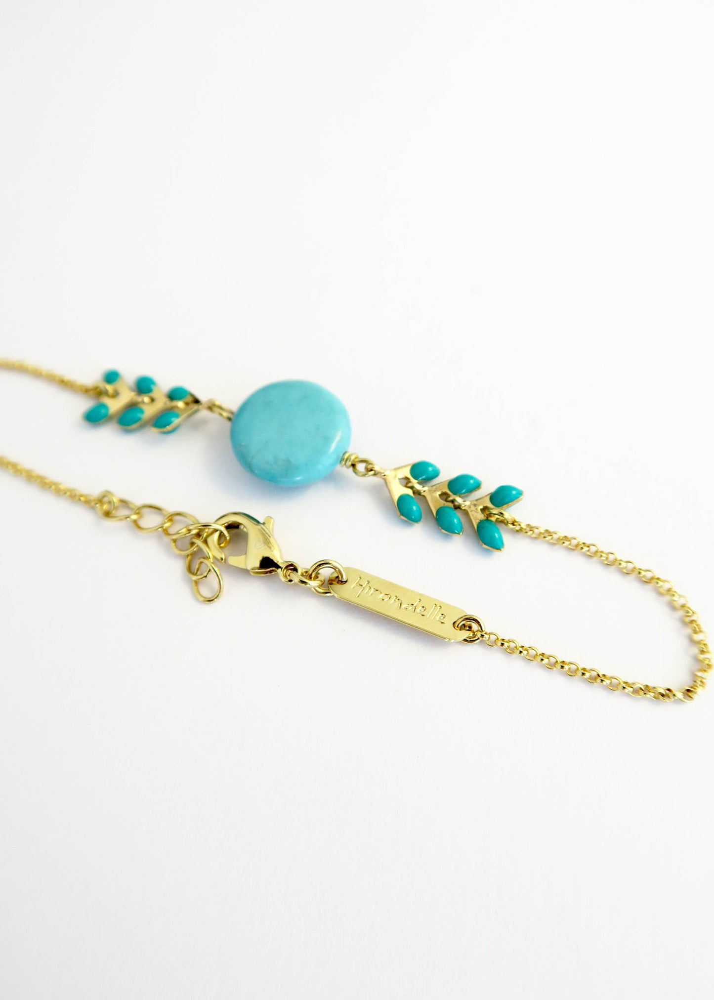 Bracelet Gaya Magnésite turquoise - Hirondelle Bijoux