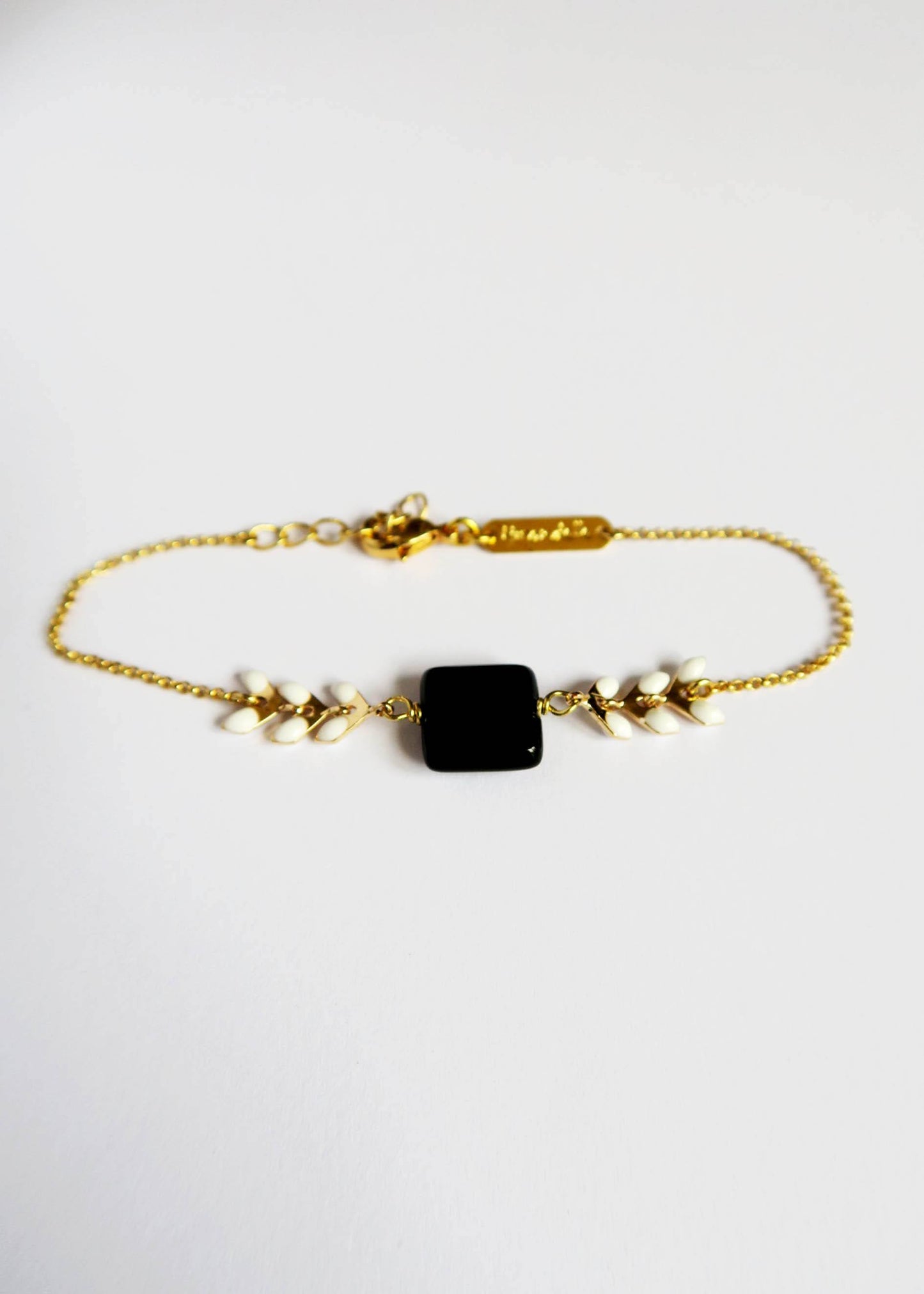 Bracelet Gaya Onyx - Hirondelle Bijoux