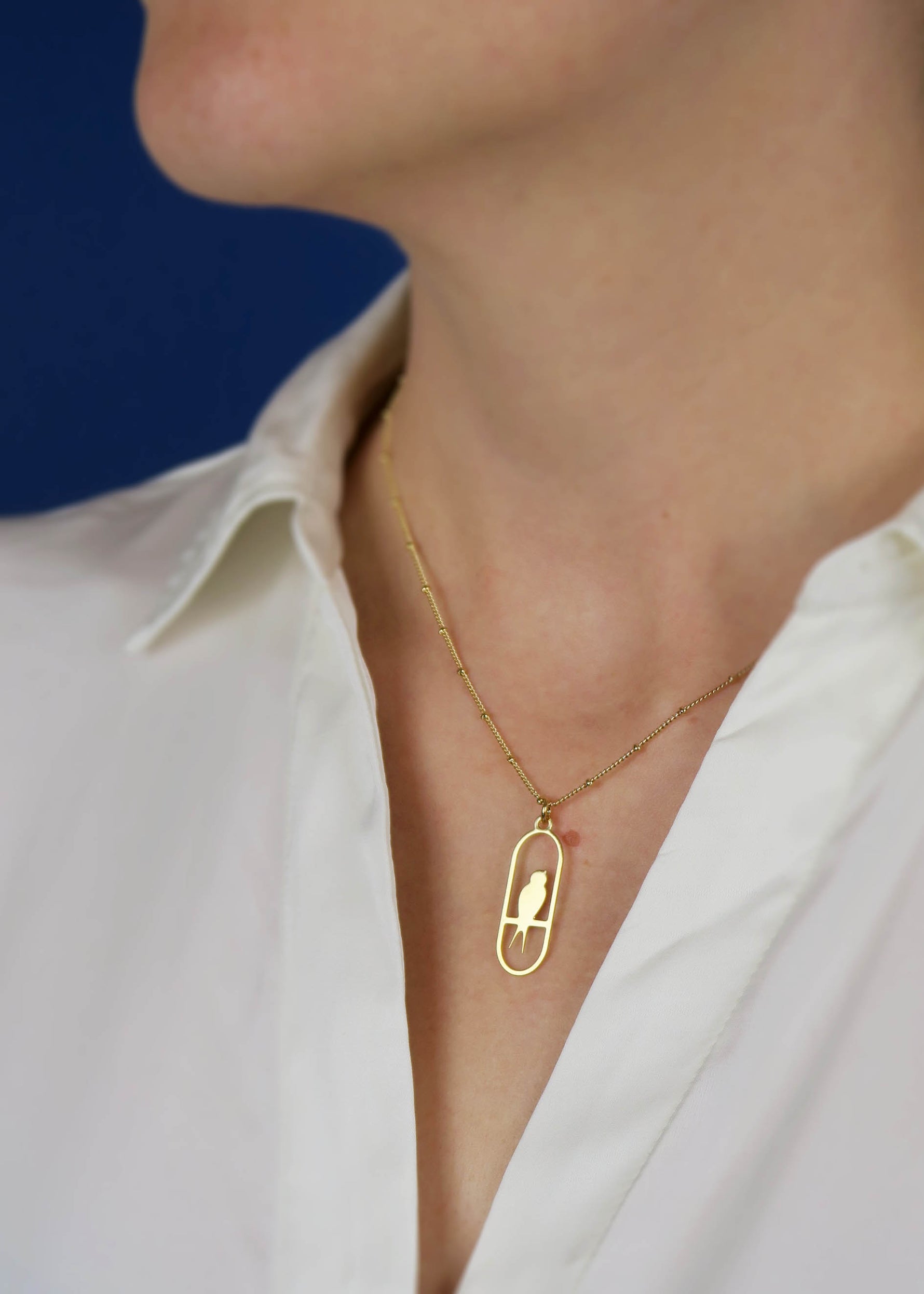 Collier une hirondelle - Hirondelle Bijoux