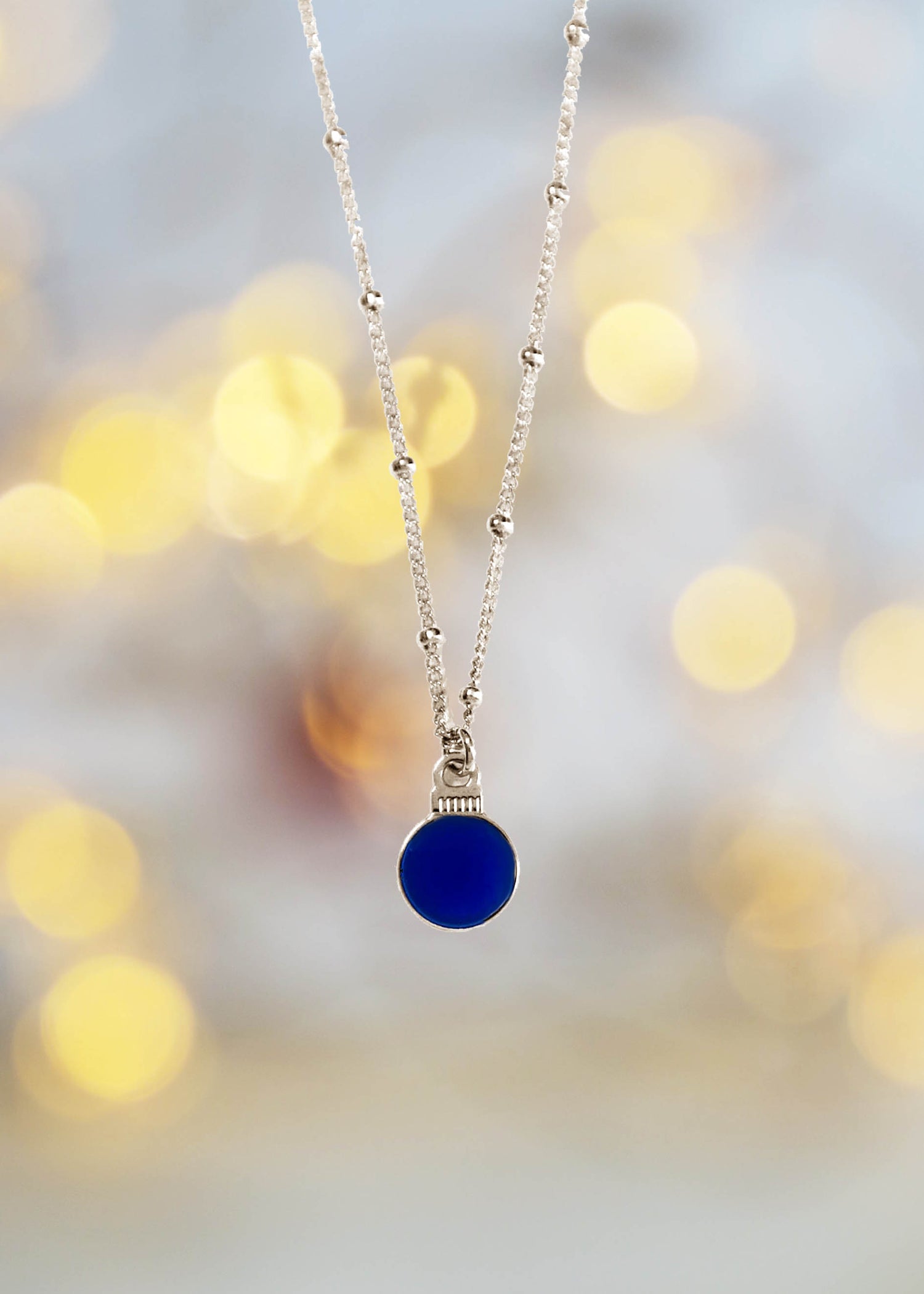 Collier Noël argenté - Hirondelle Bijoux