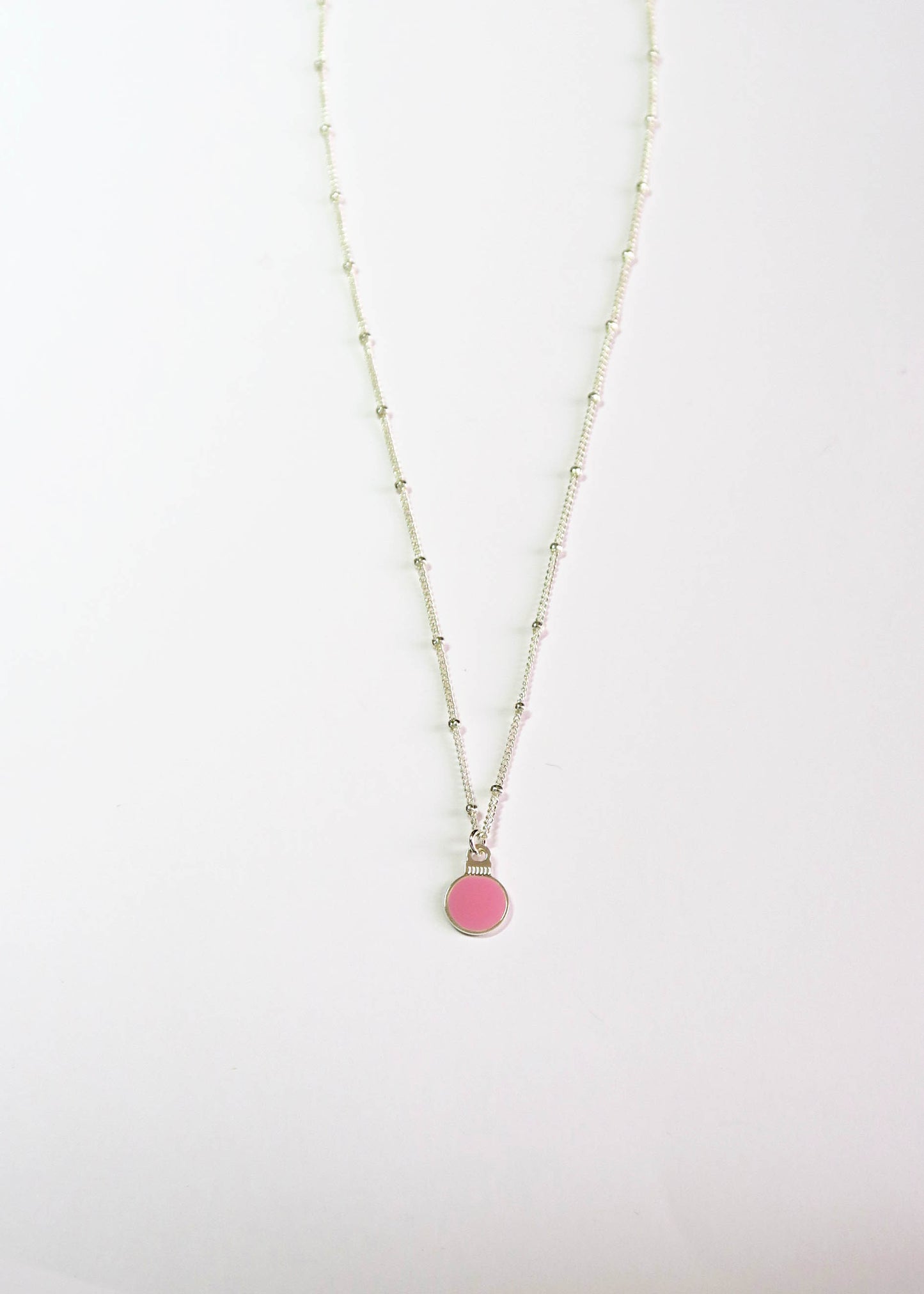 Collier Noël rose - Hirondelle Bijoux