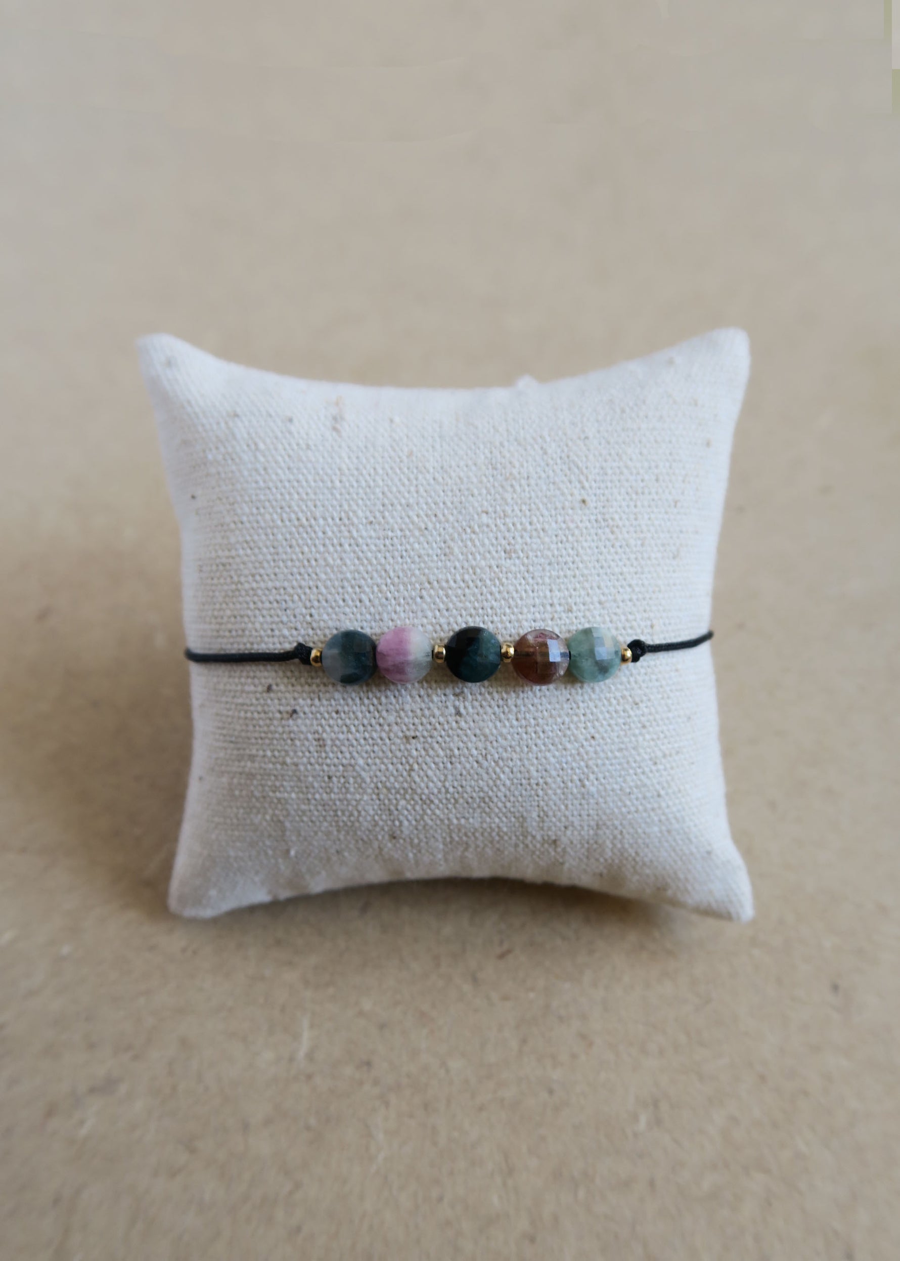 Bracelet porte bonheur Tourmalines - Hirondelle Bijoux