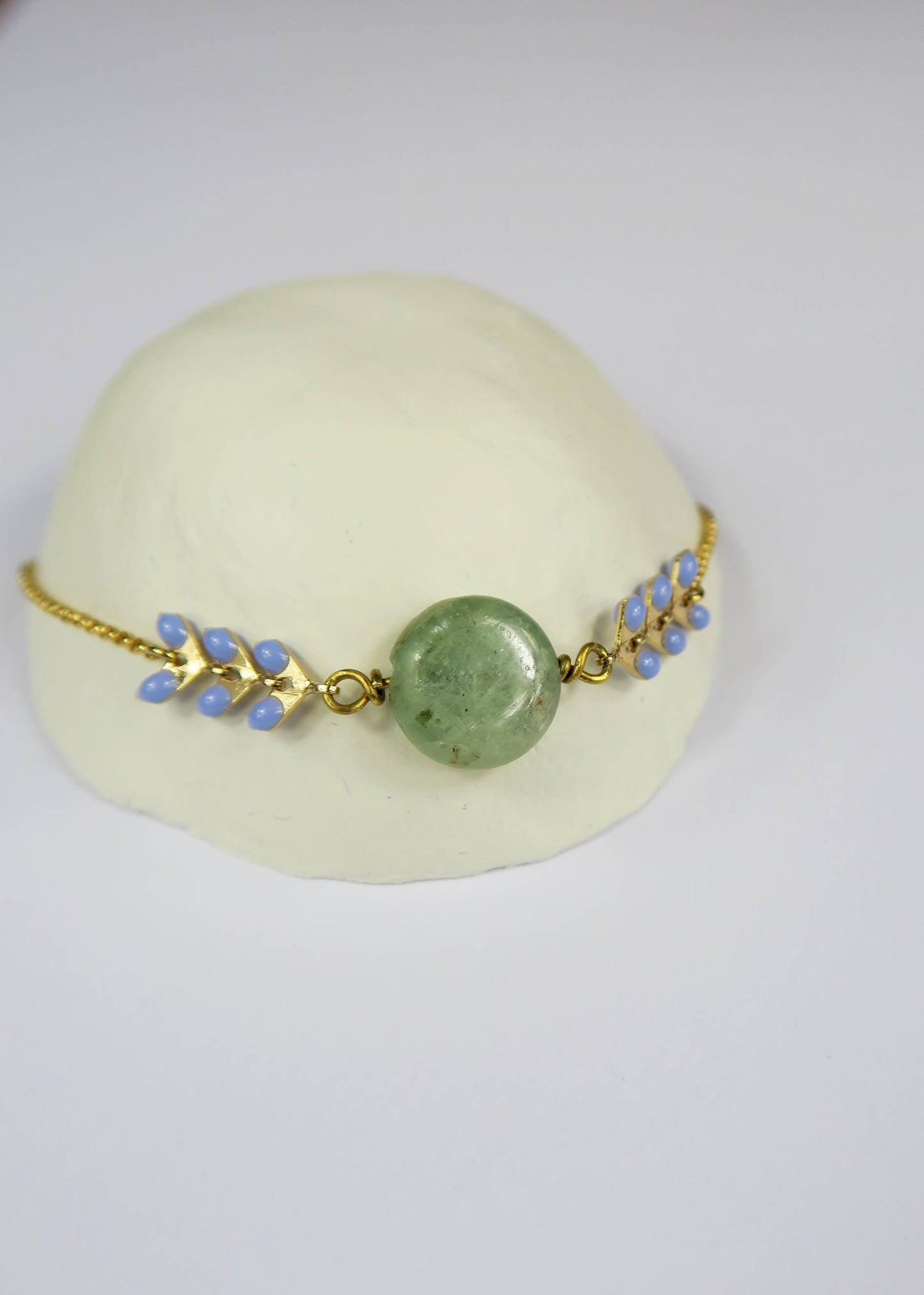 Bracelet Gaya Cyanite verte - Hirondelle Bijoux