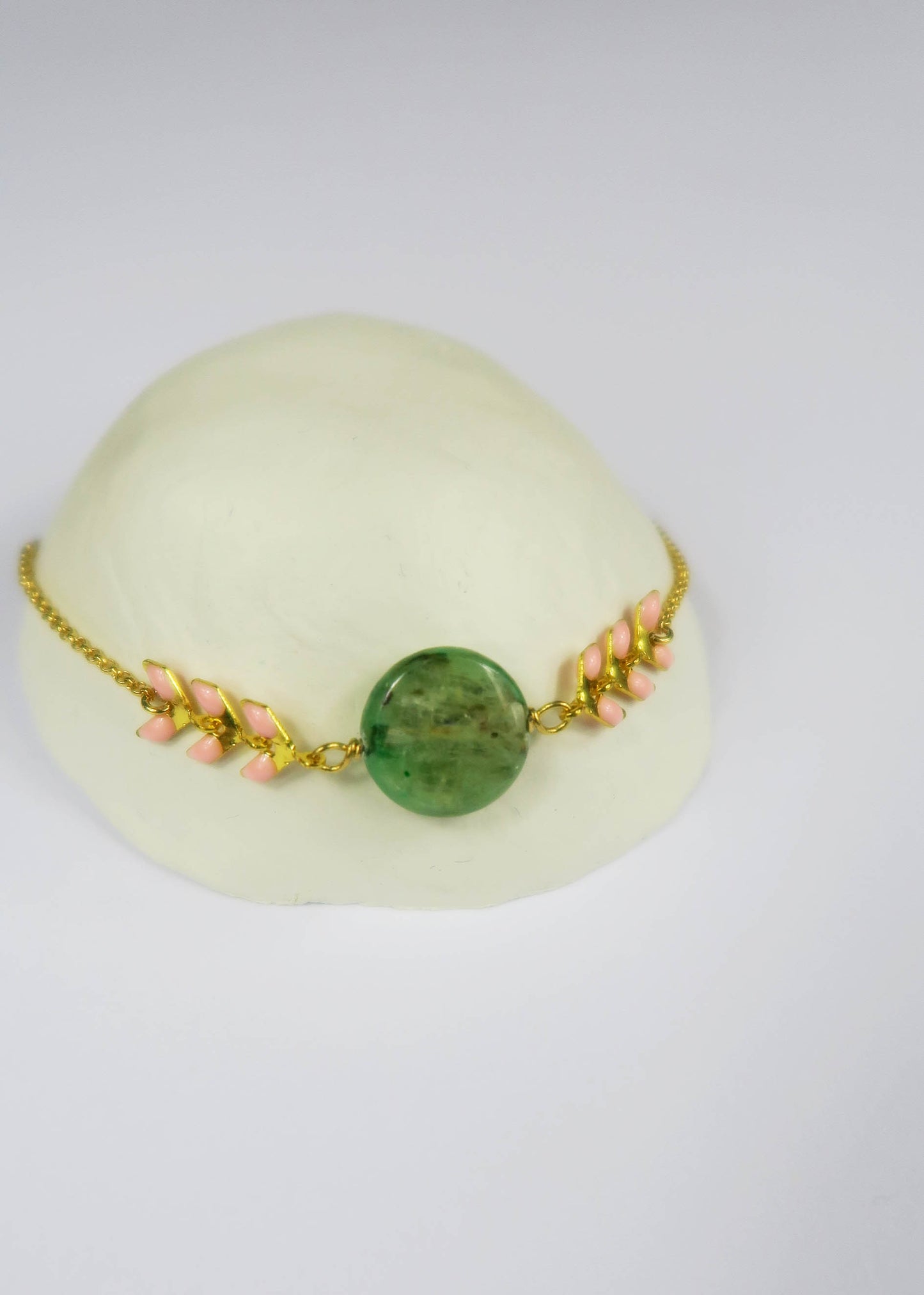 Bracelet Gaya Cyanite verte - Hirondelle Bijoux