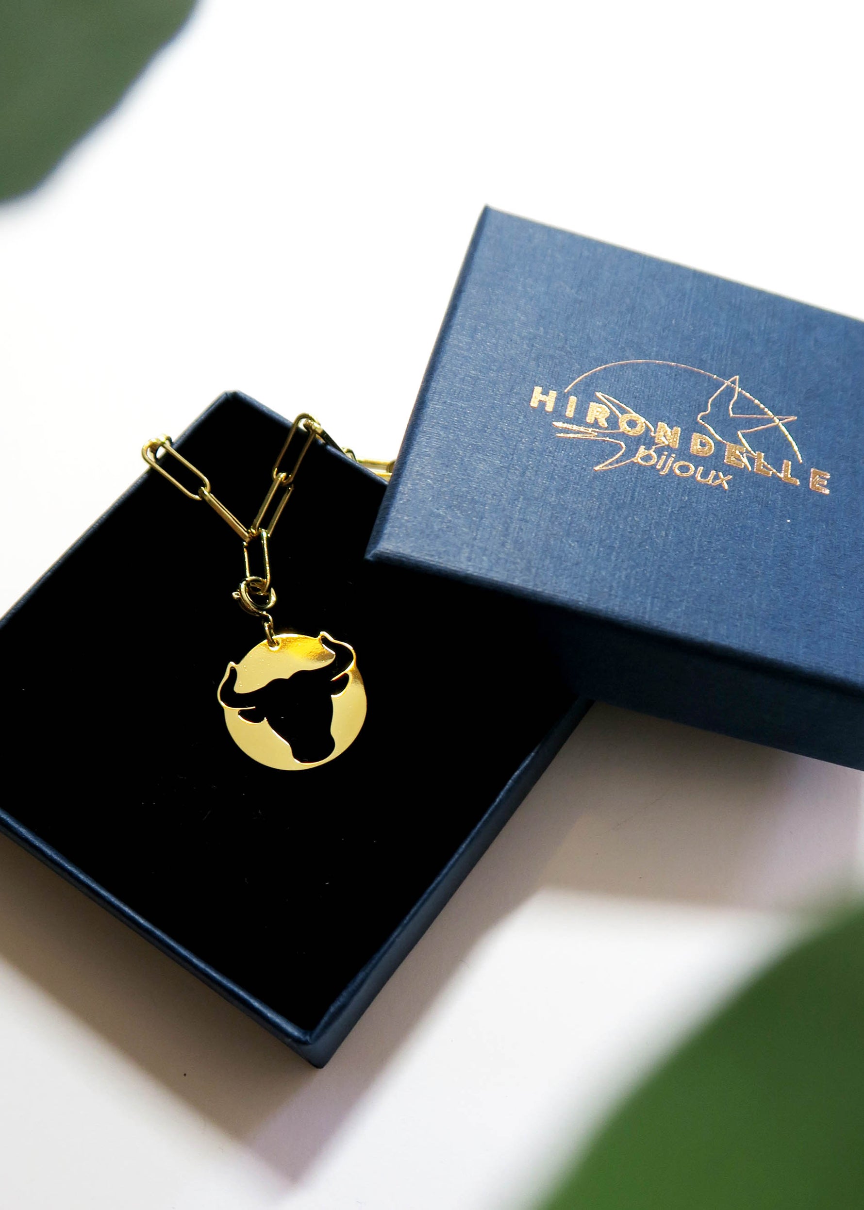Collier signe taureau astrologie signe du zodiaque- Hirondelle Bijoux
