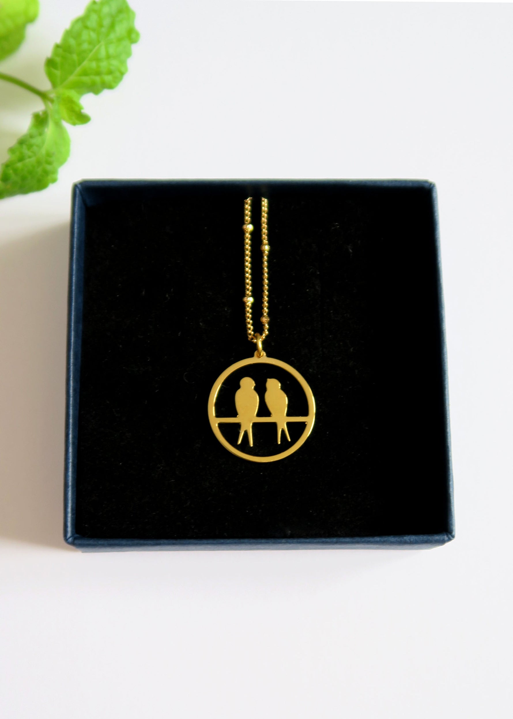 Collier duo d'hirondelles - Hirondelle Bijoux