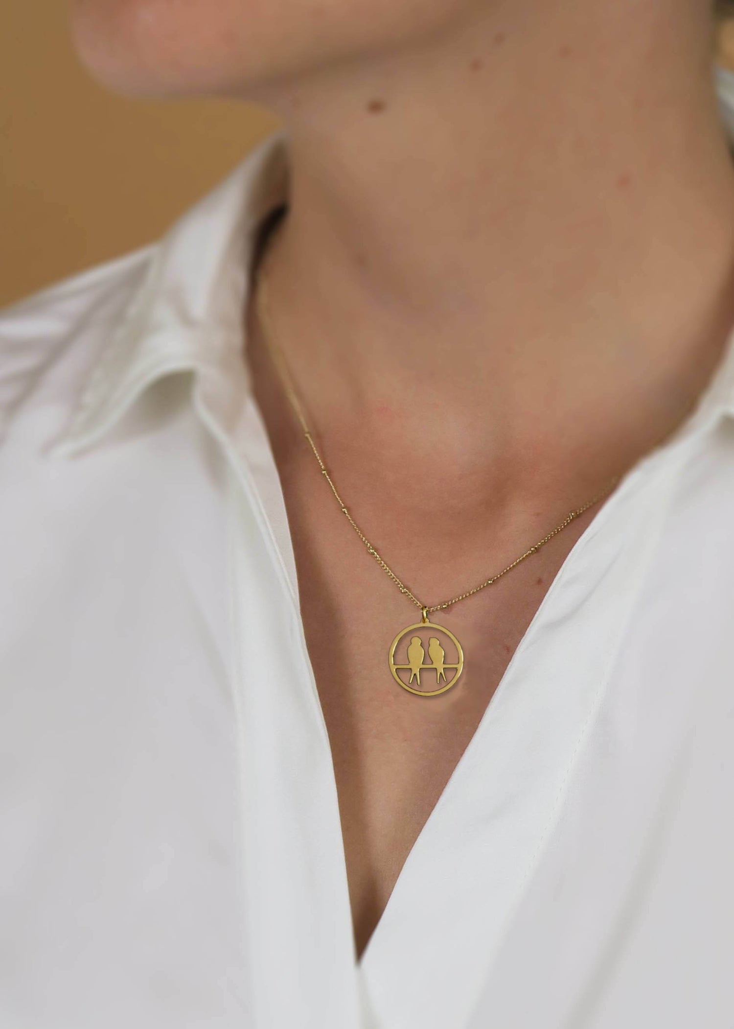 Collier duo d'hirondelles - Hirondelle Bijoux