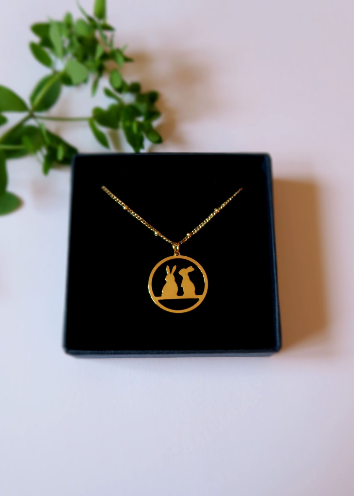 Collier lapins - Hirondelle Bijoux