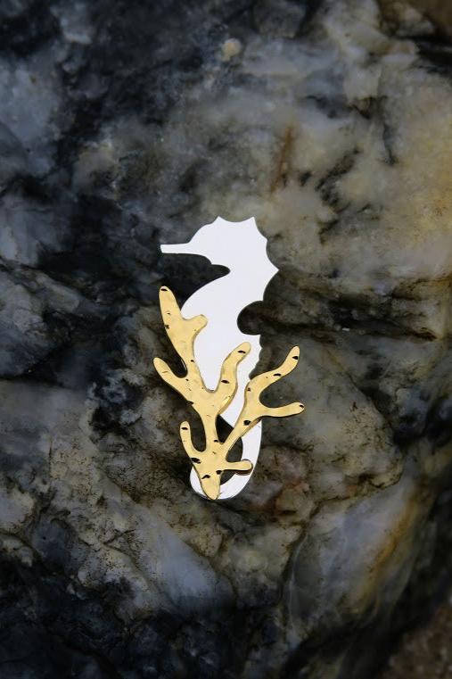 Broche Hippocampe - Hirondelle Bijoux