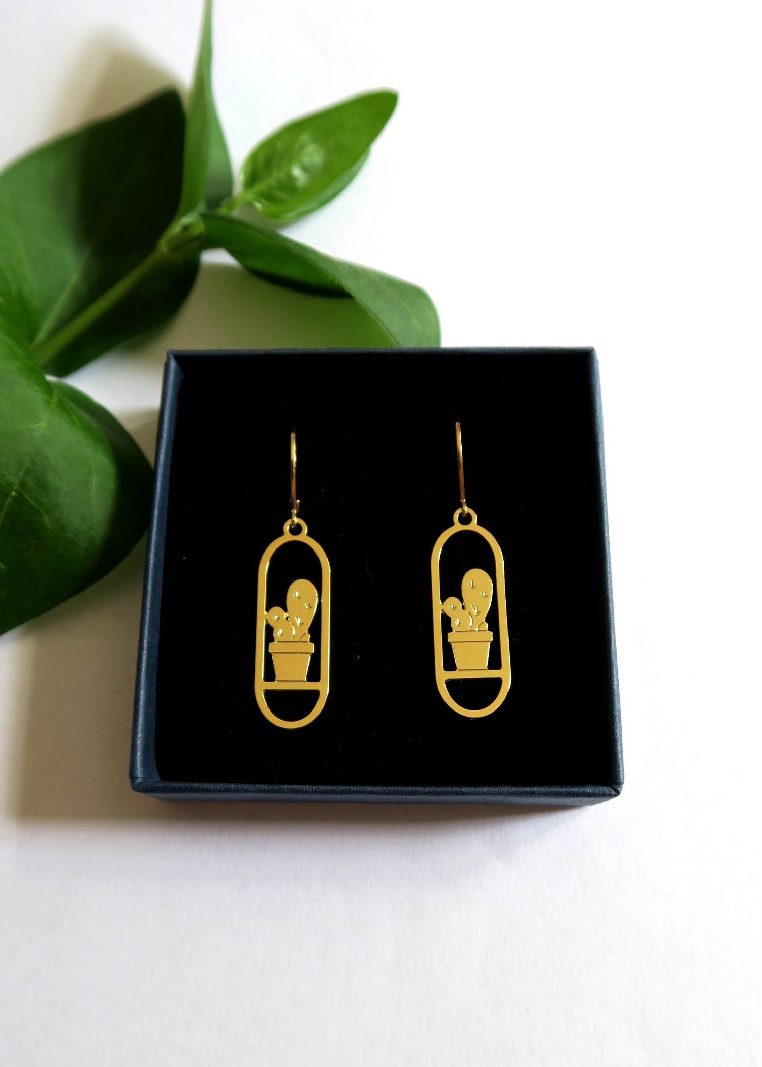 Boucles d'oreilles cactus - Hirondelle Bijoux