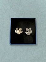 Boucles d'oreilles feuilles de figuier - Hirondelle Bijoux