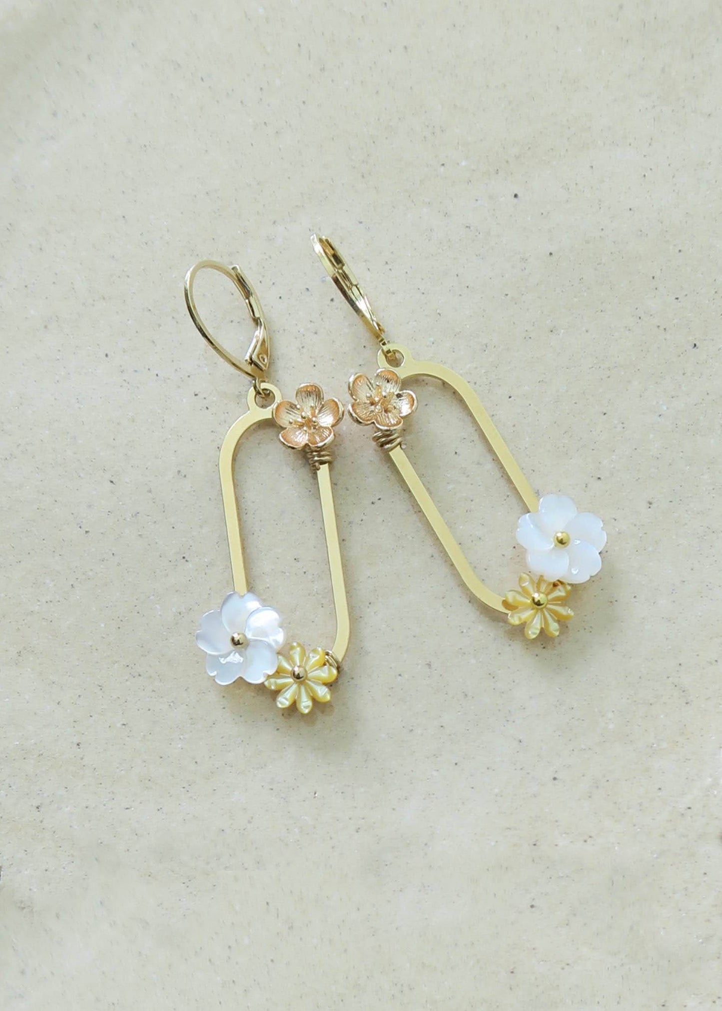 Boucles d'oreilles fleuries Penelope