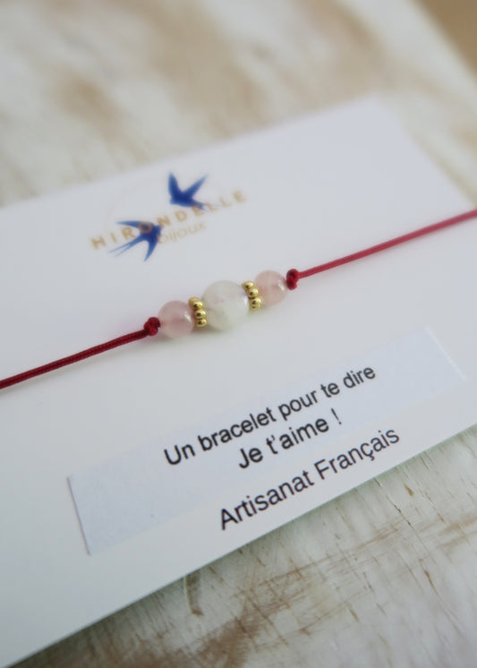 bracelet en pierres porte-bonheur pour dire je t'aime