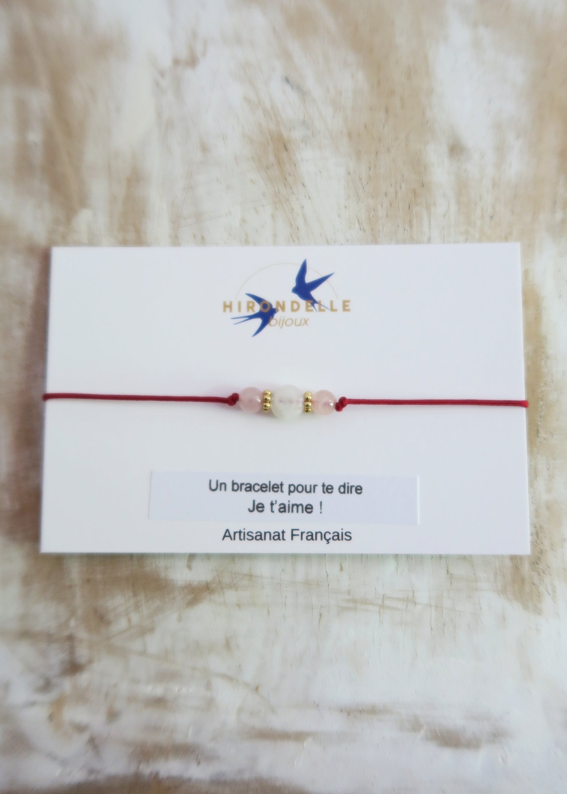 bracelet en pierres porte-bonheur pour dire je t'aime