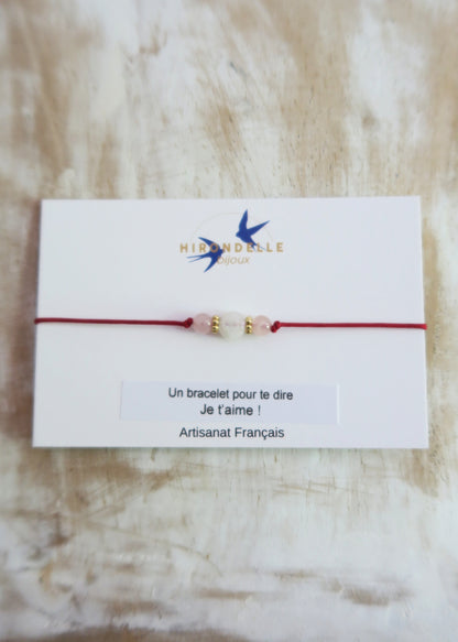 bracelet en pierres porte-bonheur pour dire je t'aime