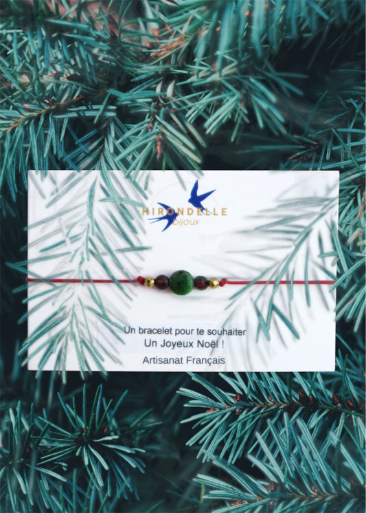 bracelet en pierres porte-bonheur pour souhaiter un joyeux noël