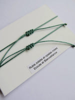 Bracelet porte bonheur pour Meilleures Amies BFF en pierre fines. Tailles ajustables