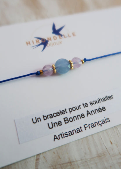 Bracelet porte bonheur - Bonne Année