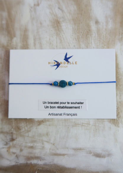 Bracelet "Bon rétablissement" porte bonheur