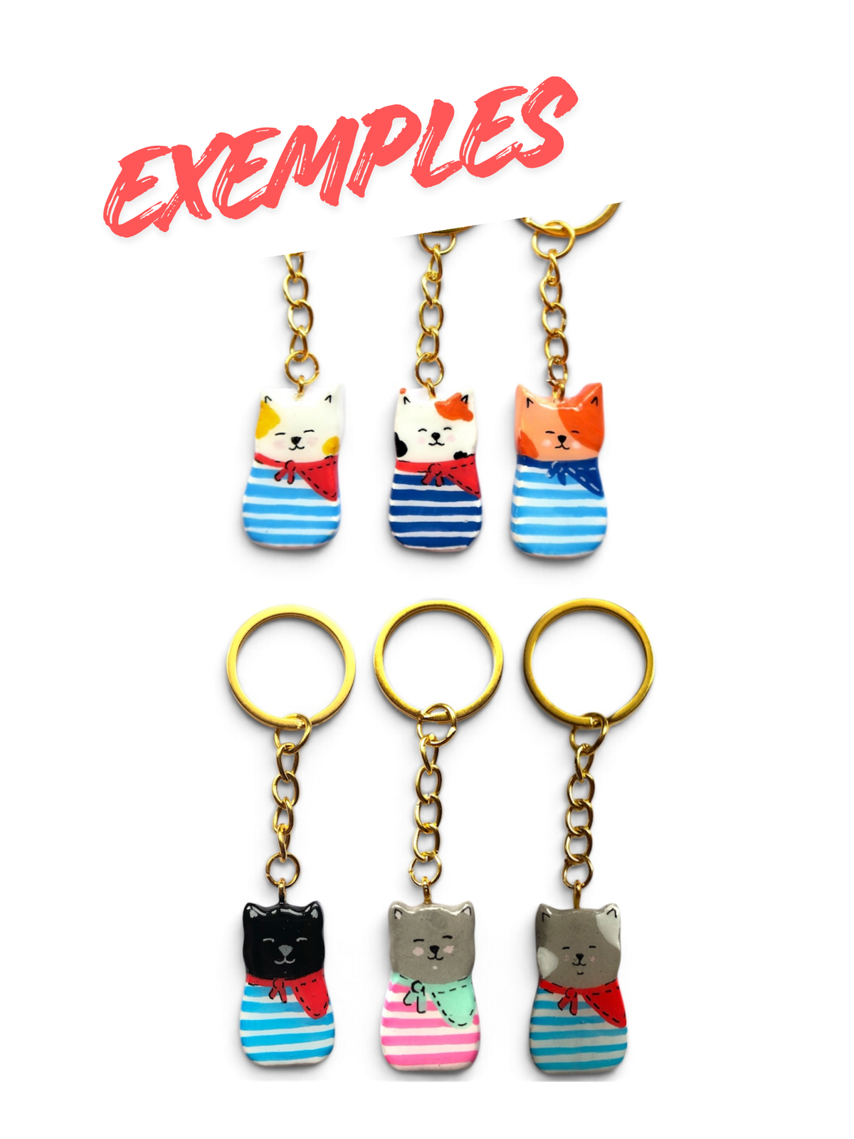 porte-clés chat personnalisable, idée cadeau parfaite pour une personne unique.