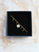 Bracelet  fleur Pâquerette en nacre blanche - Hirondelle Bijoux