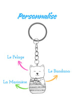 porte-clés chat personnalisable, une idée cadeau parfaite pour une personne unique 