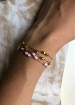 mix and match de bracelet lien rose et doré