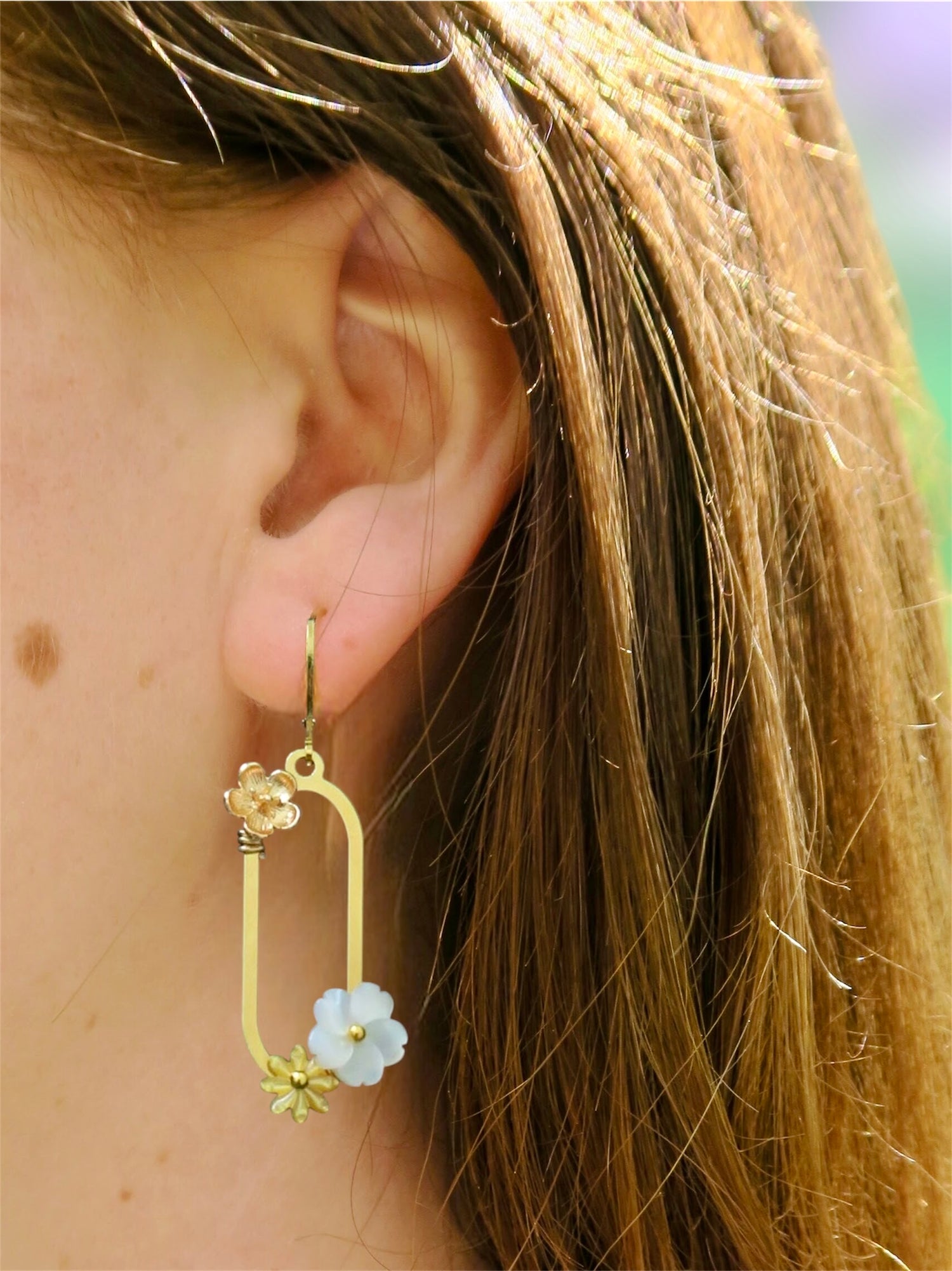 Boucles d'oreilles fleuries Penelope - Hirondelle Bijoux
