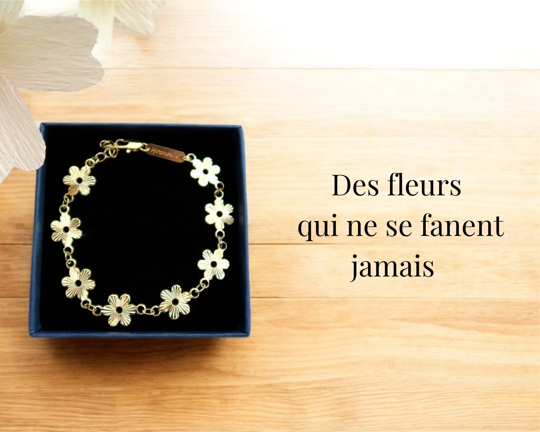 bracelet fleur bijoux artisanaux fabriqués en bretagne