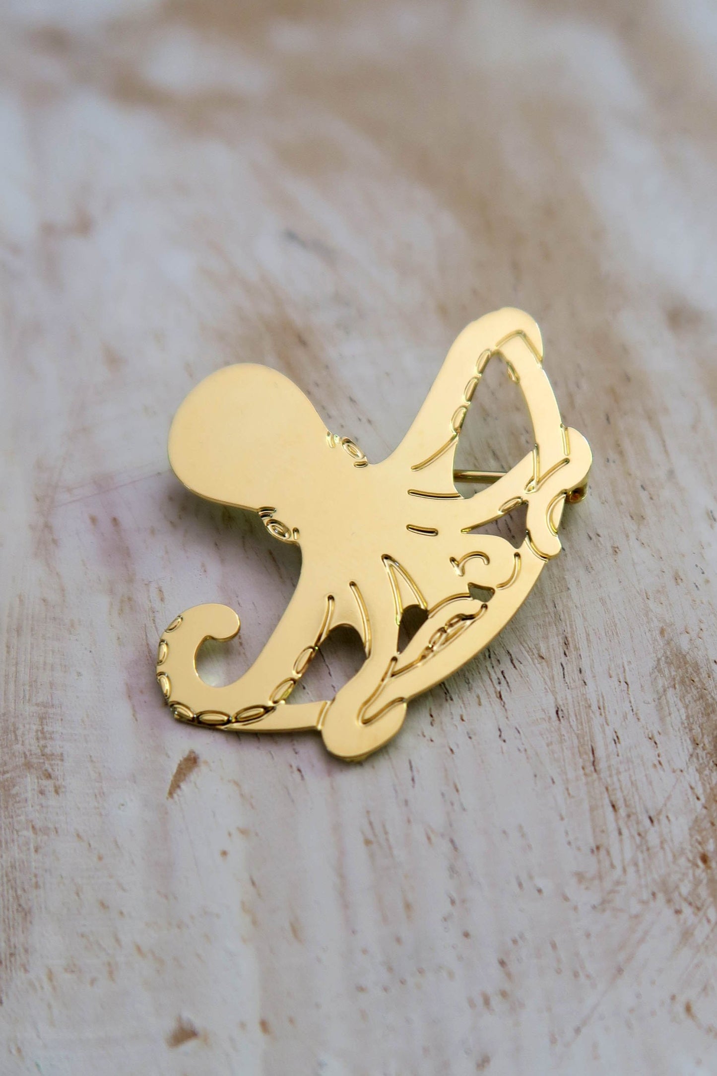 Broche Octopus pieuvre poulpe - Hirondelle Bijoux