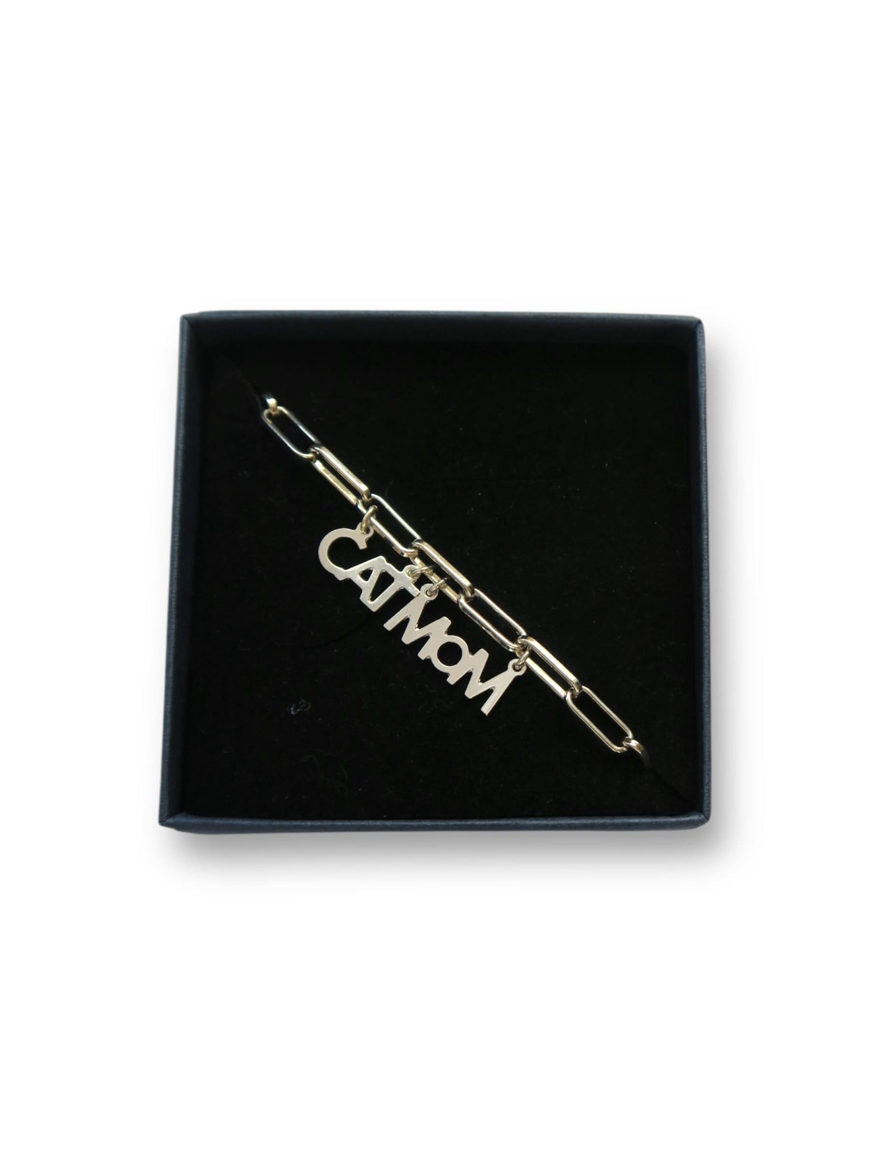 Collier cat mom- chaine rock - Hirondelle Bijoux