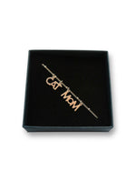 Collier cat mom- chaine perlée - Hirondelle Bijoux