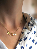 Collier Dog Mom - chaine perlée - Hirondelle Bijoux