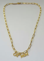 Collier cat mom- chaine rock - Hirondelle Bijoux