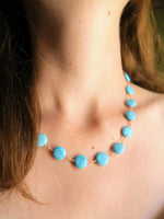 collier estivale en howlite turquoise Seychelles