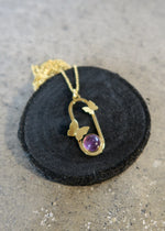Collier papillons améthyste - Hirondelle Bijoux