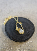 Collier papillons labradorite - Hirondelle Bijoux