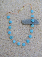 collier en howlite turquoise Seychelles