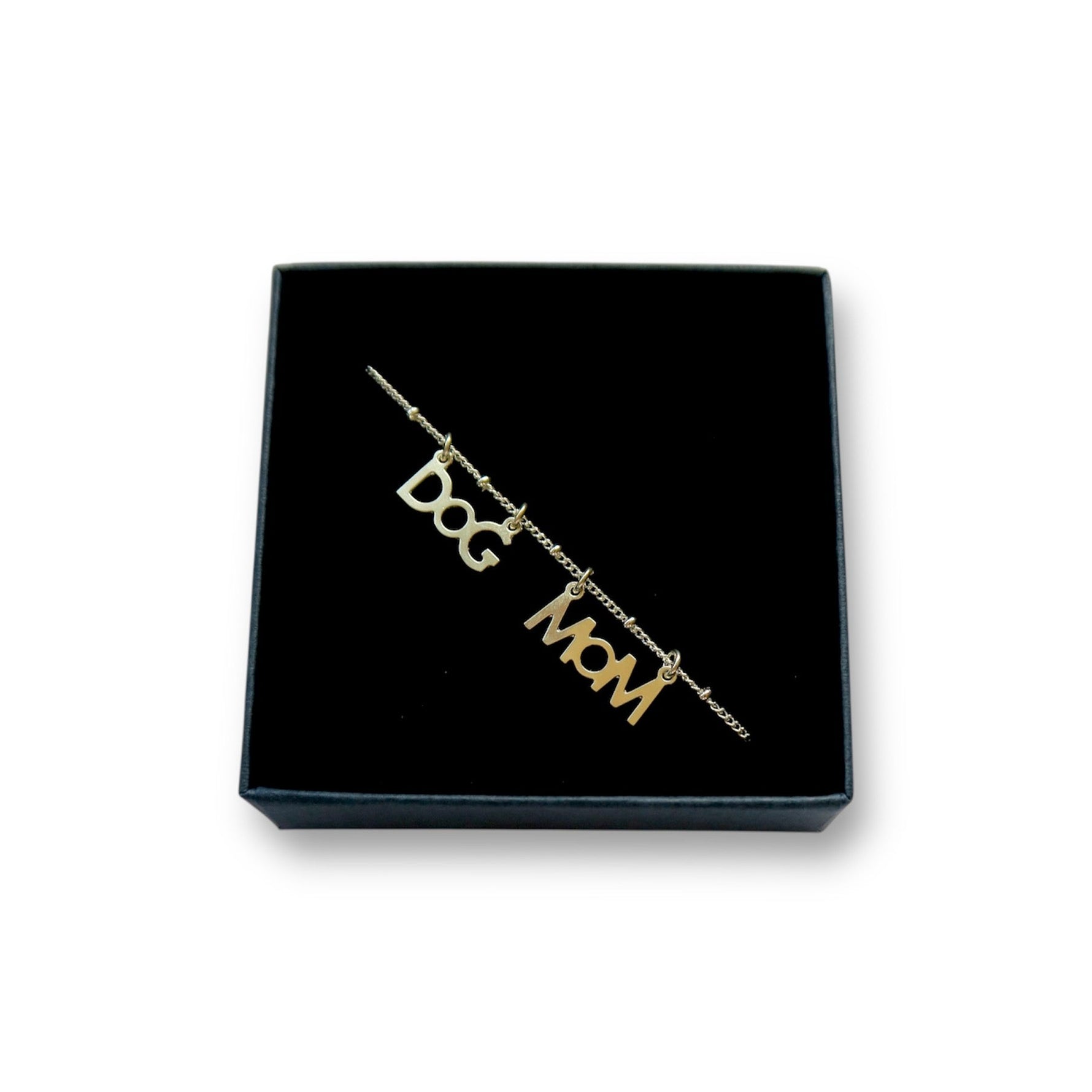 Collier Dog Mom - chaine perlée - Hirondelle Bijoux