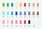 gamme de couleur disponible pour créer son porte-clés personnalisé