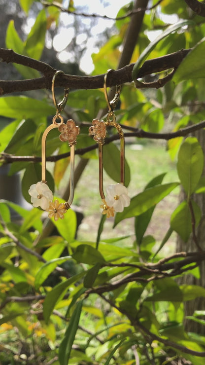 Boucles d'oreilles fleuries Penelope